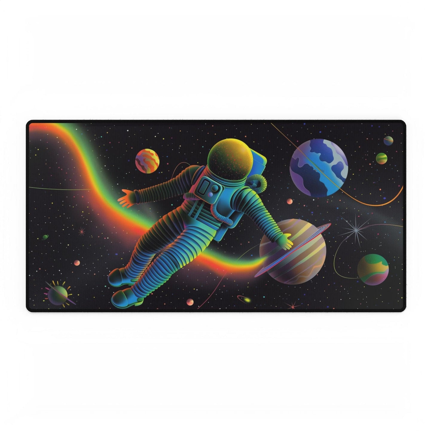 Colorful Astronaut Desk Mat