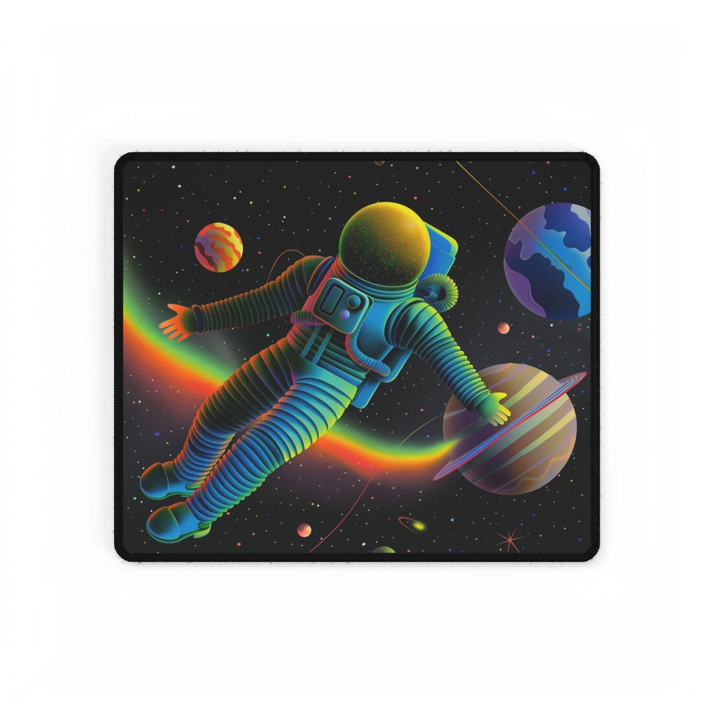 Colorful Astronaut Desk Mat