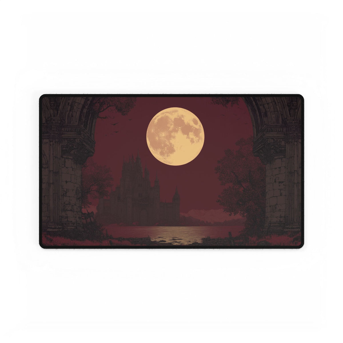 Gothic Ruins Desk Mat