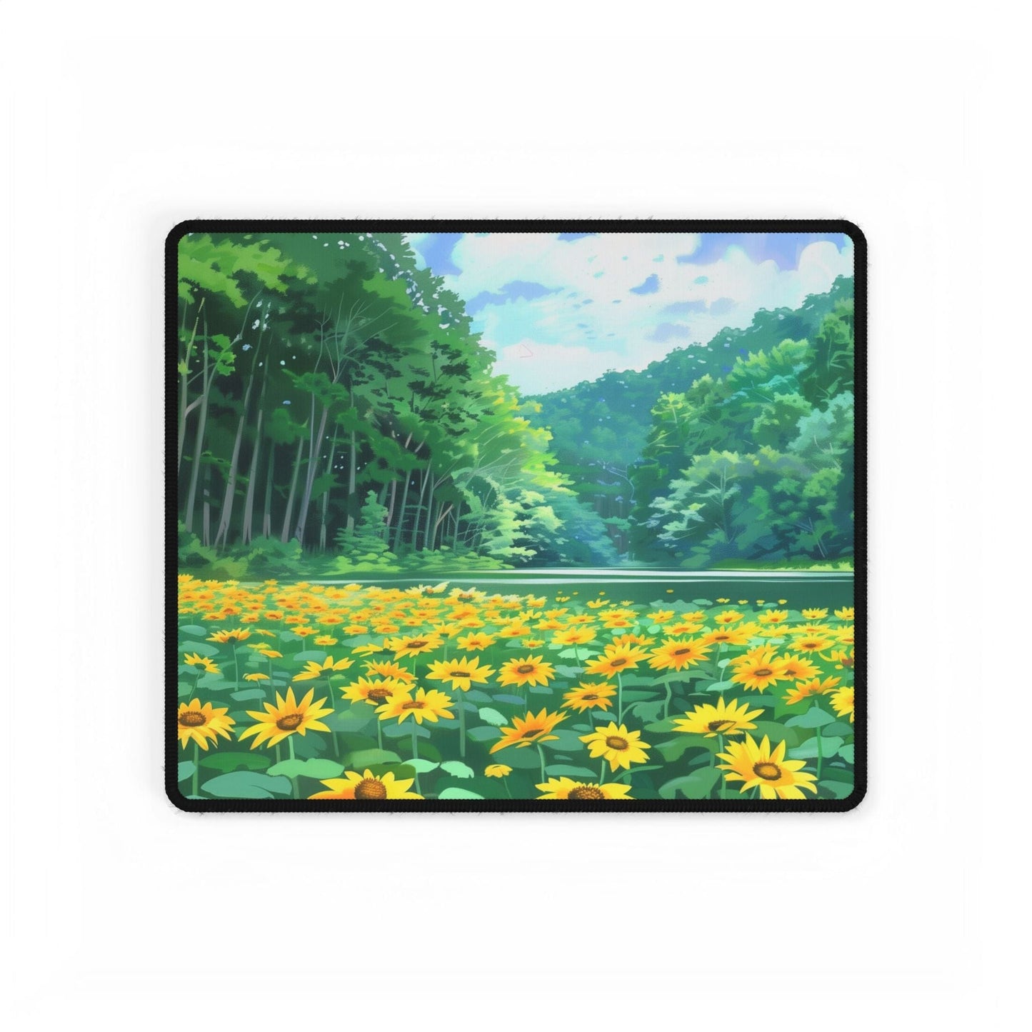 Sunflower Field Desk Mat
