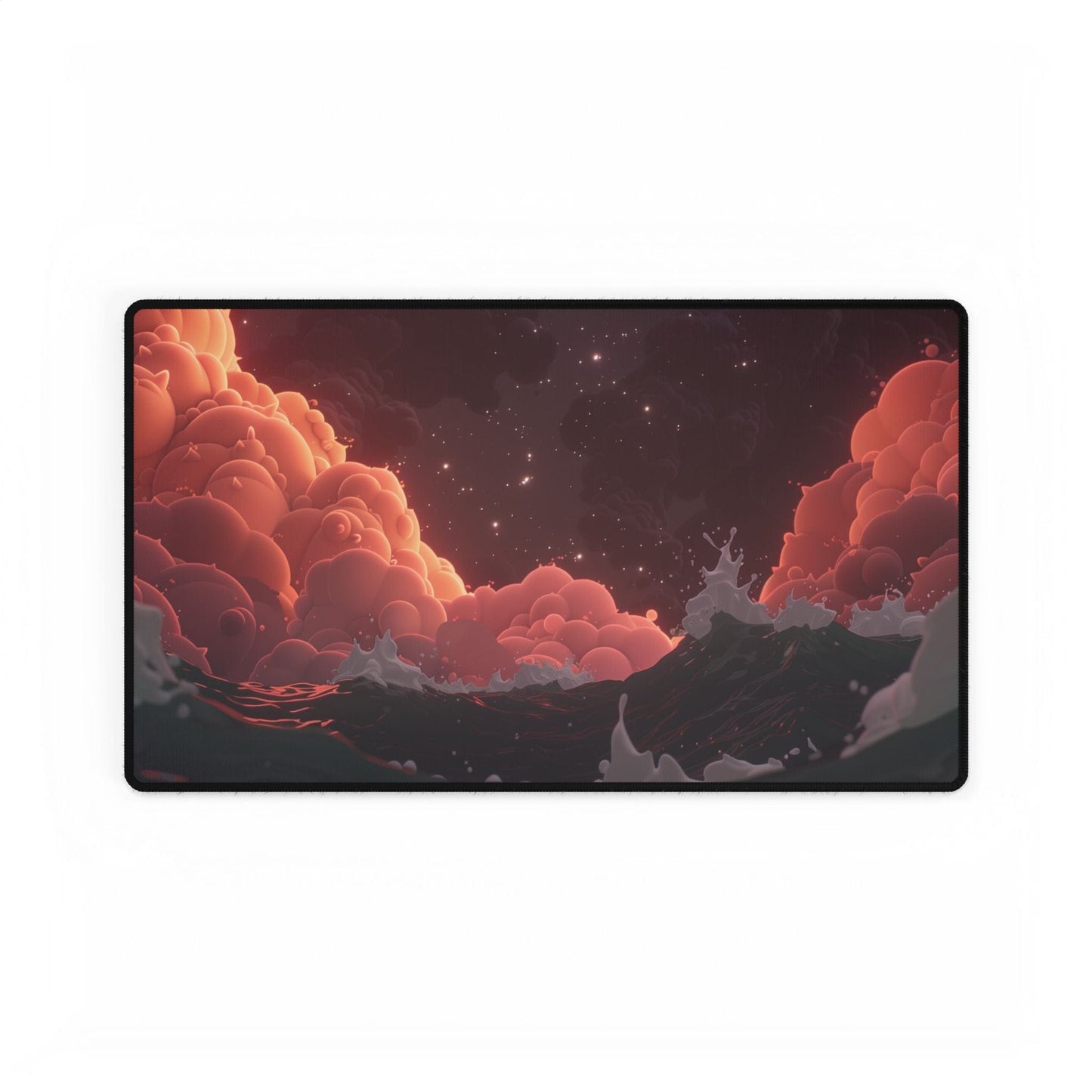 Dreamy Ocean Waves Desk Mat