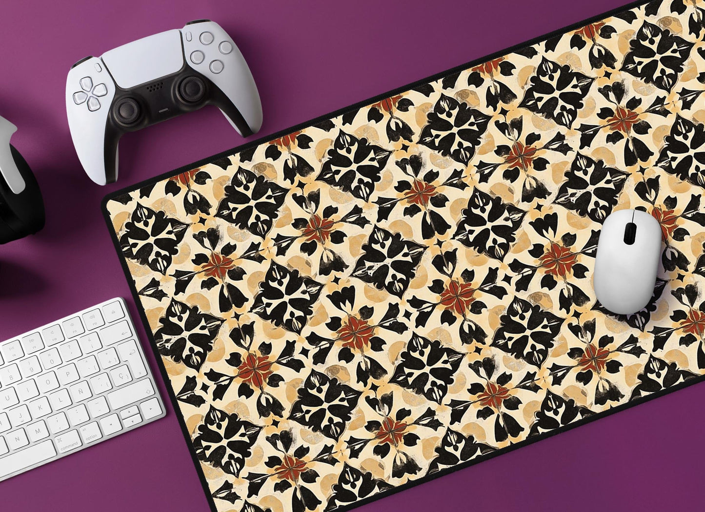Tile Pattern Desk Mat