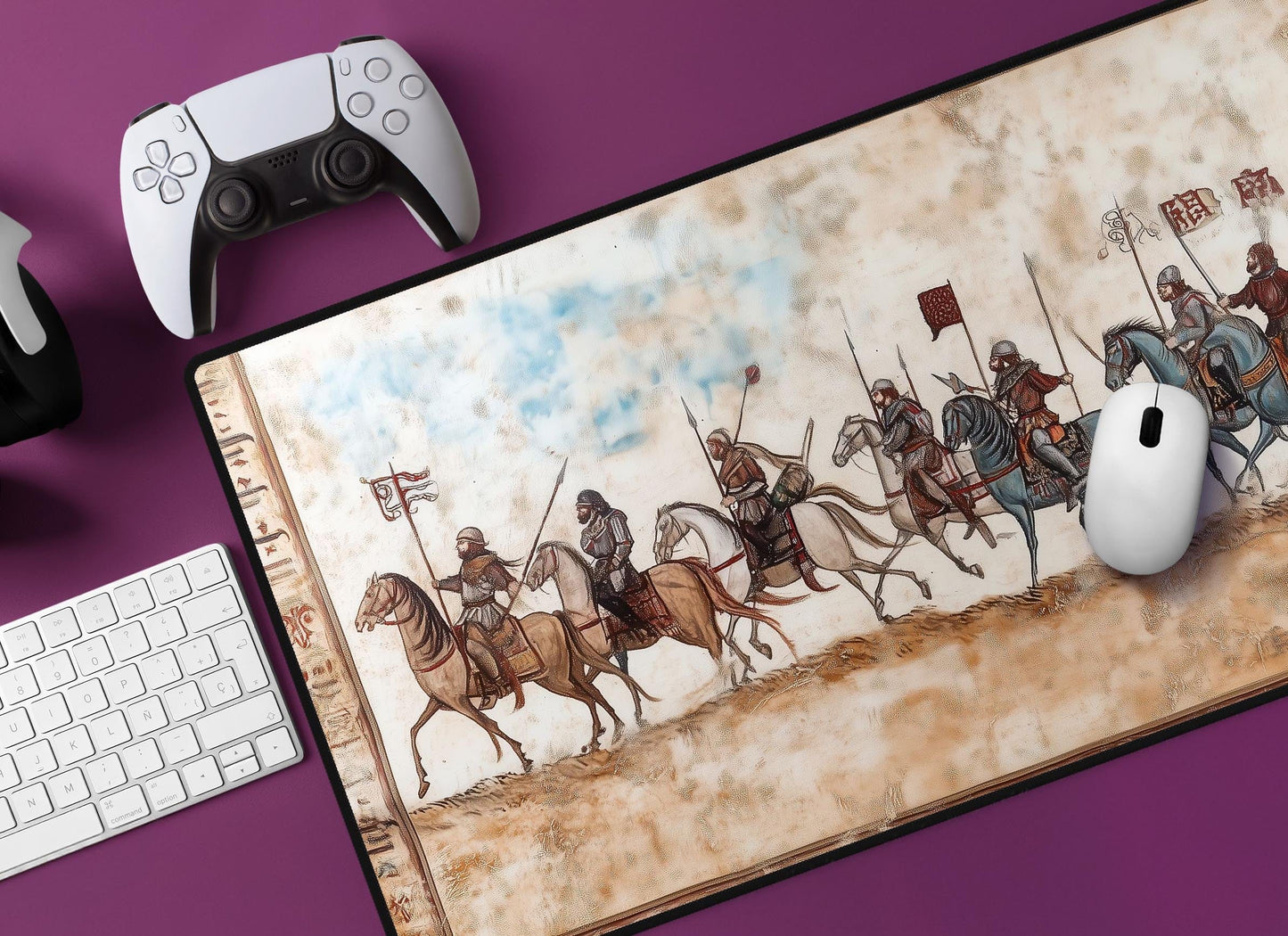 Historical Medieval Tapestry Desk Mat
