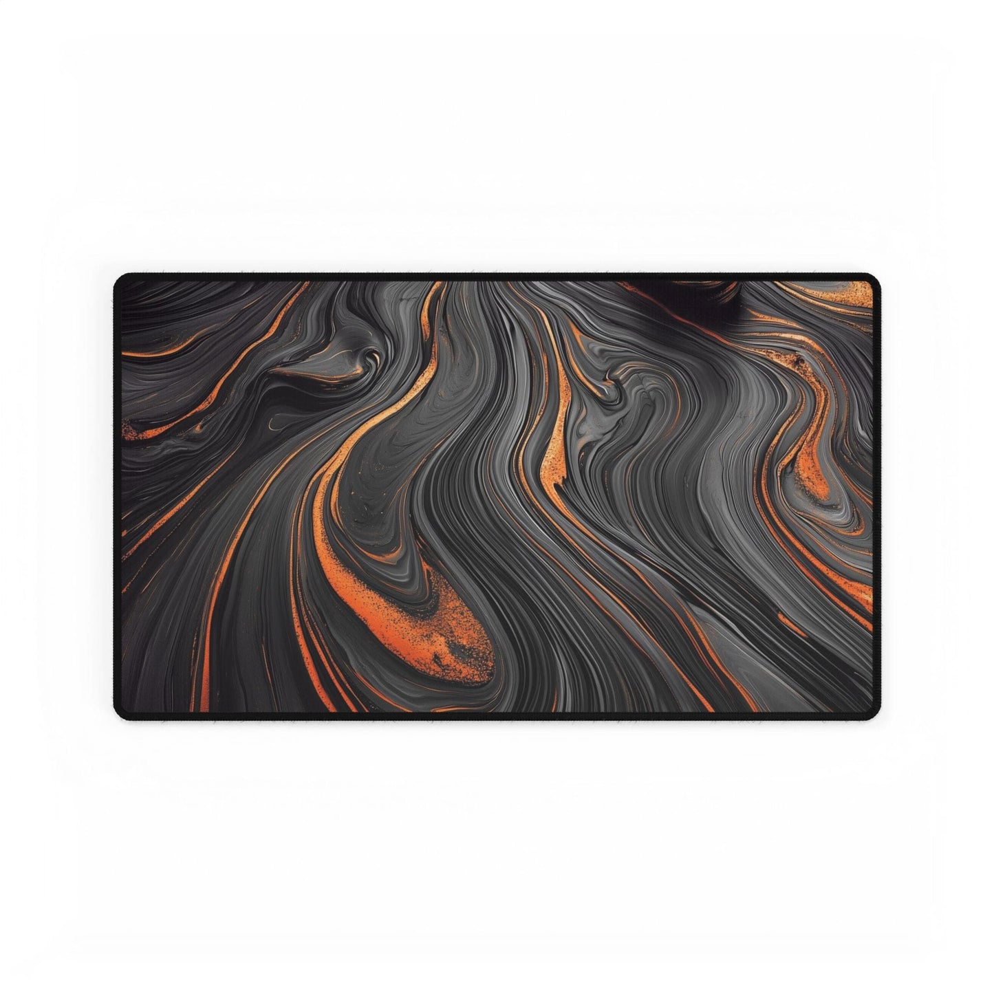 Abstract Lava Swirl Desk Mat