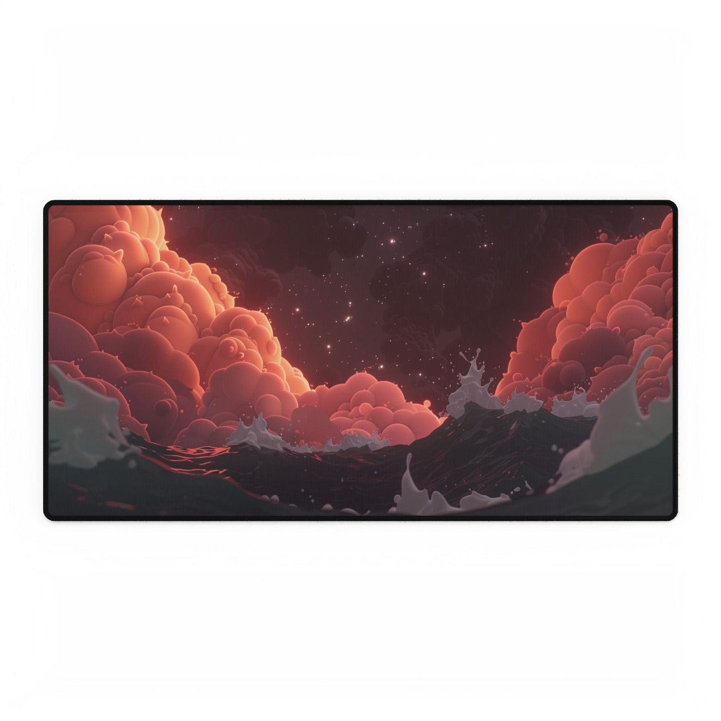 Dreamy Ocean Waves Desk Mat