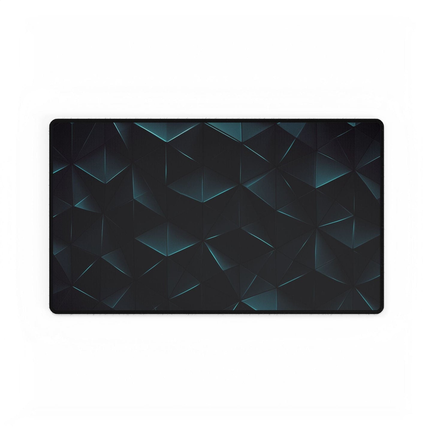 Dark Geometric Pattern Desk Mat