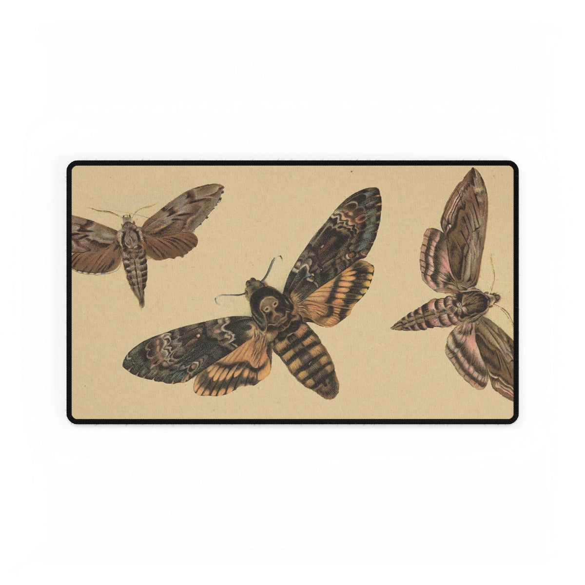 Vintage Moths Desk Mat