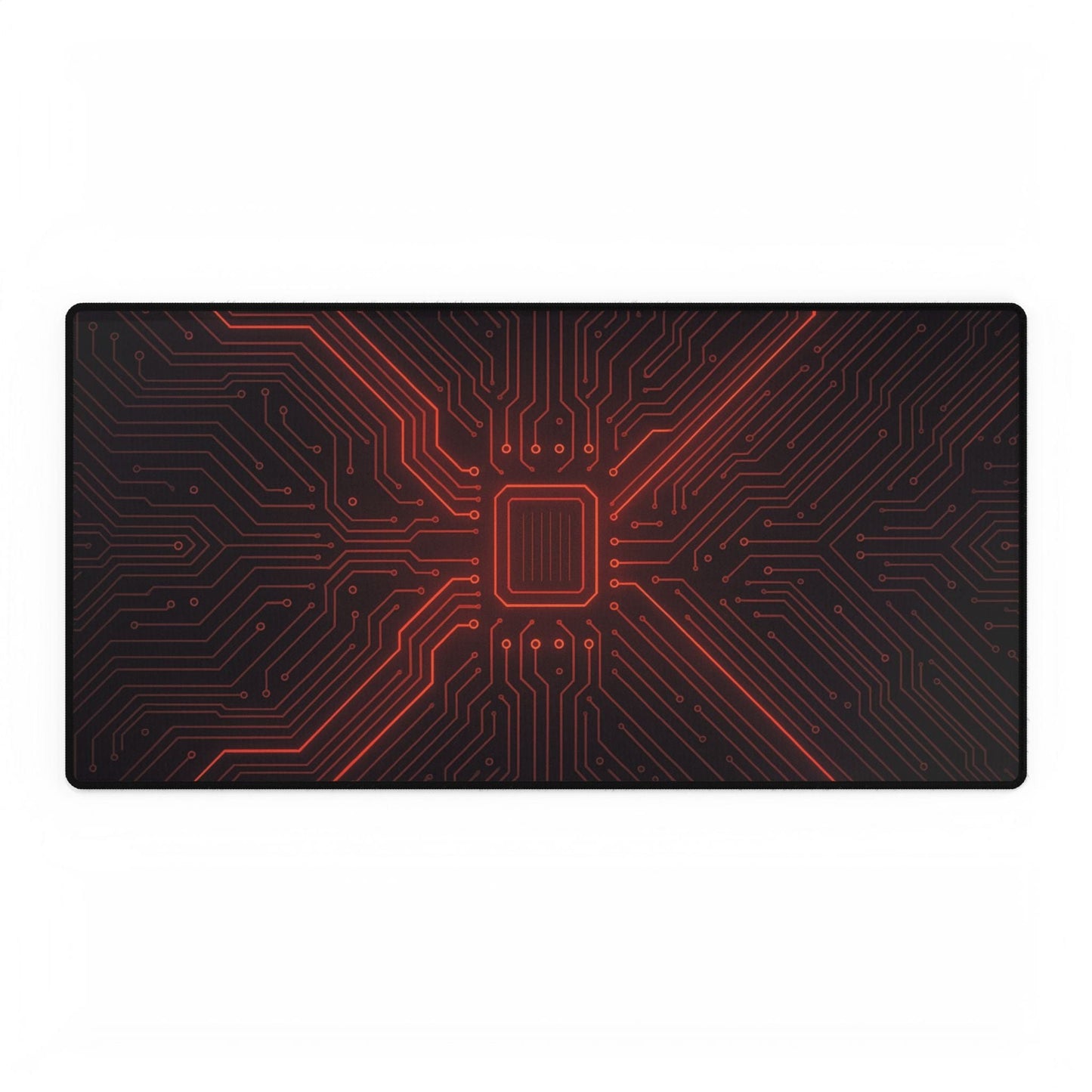 Red Circuit Board Desk Mat