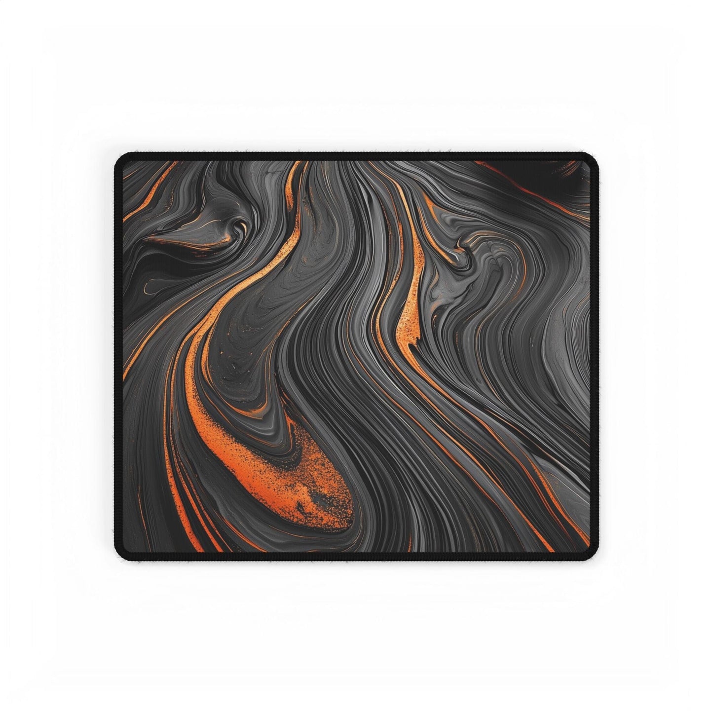 Abstract Lava Swirl Desk Mat