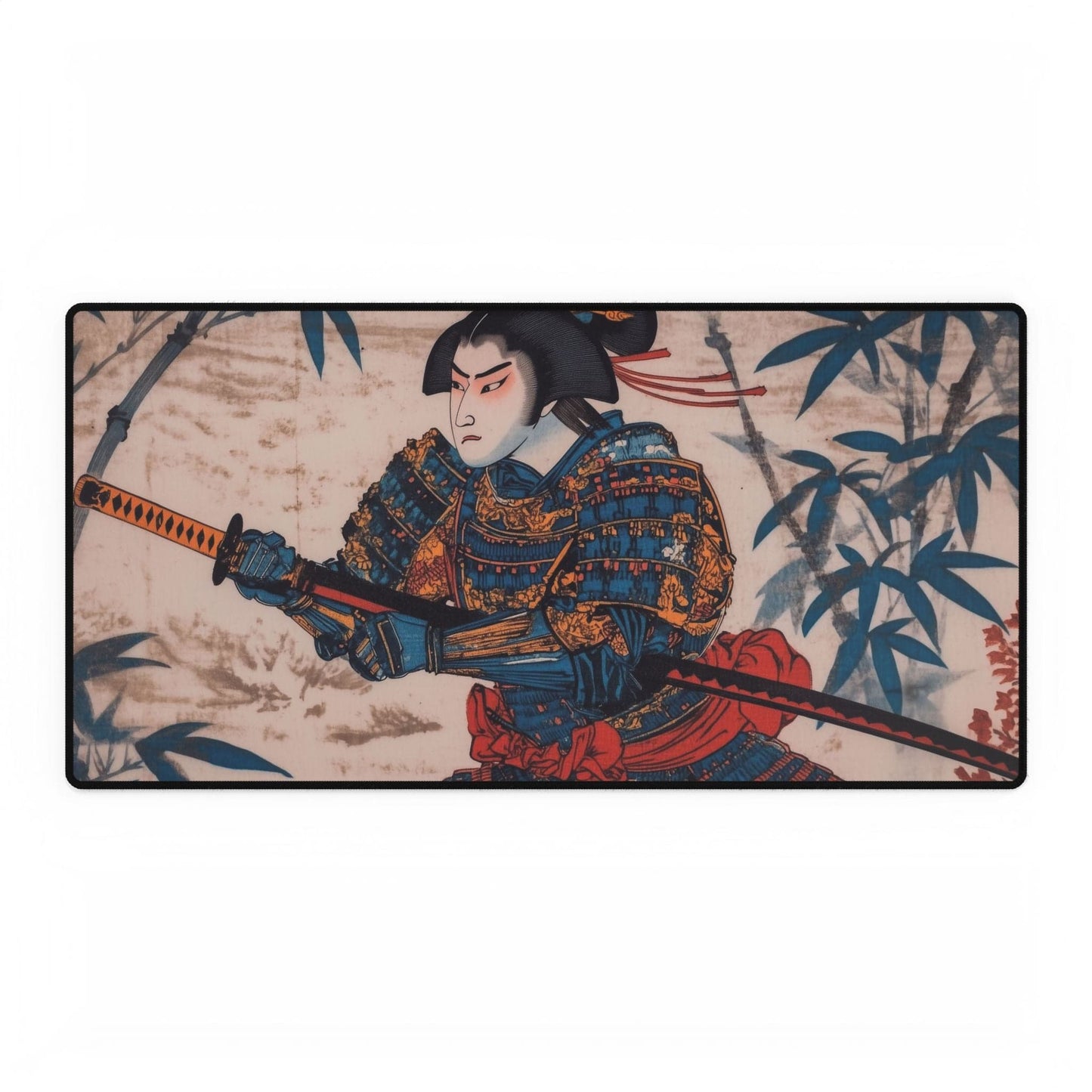 Ukiyo-e Samurai Desk Mat