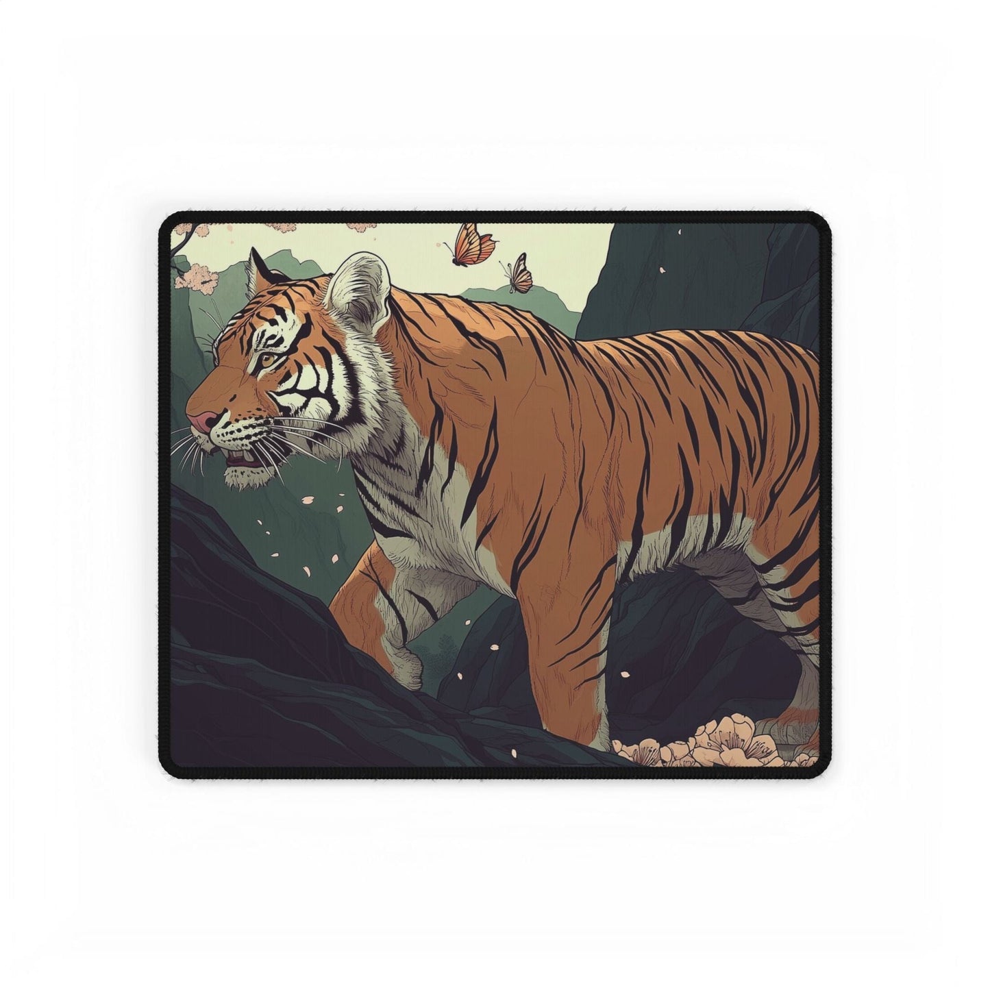 Ukiyo-e Inspired Tiger Desk Mat