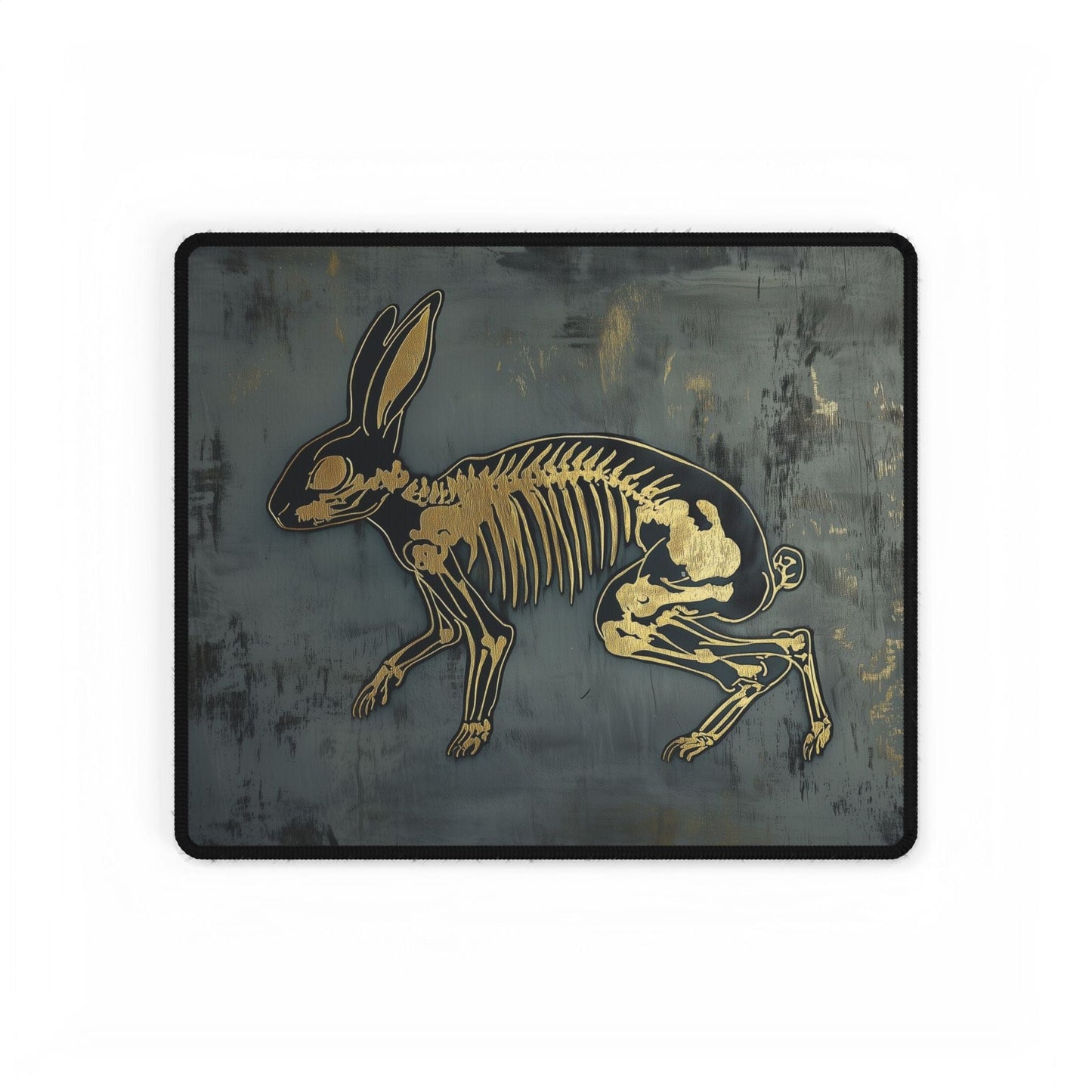 Rabbit Skeleton Desk Mat