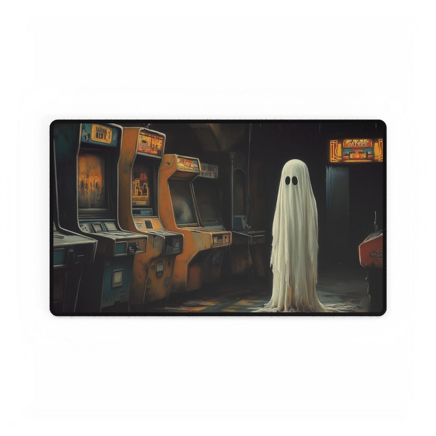 Retro Arcade Ghost Desk Mat