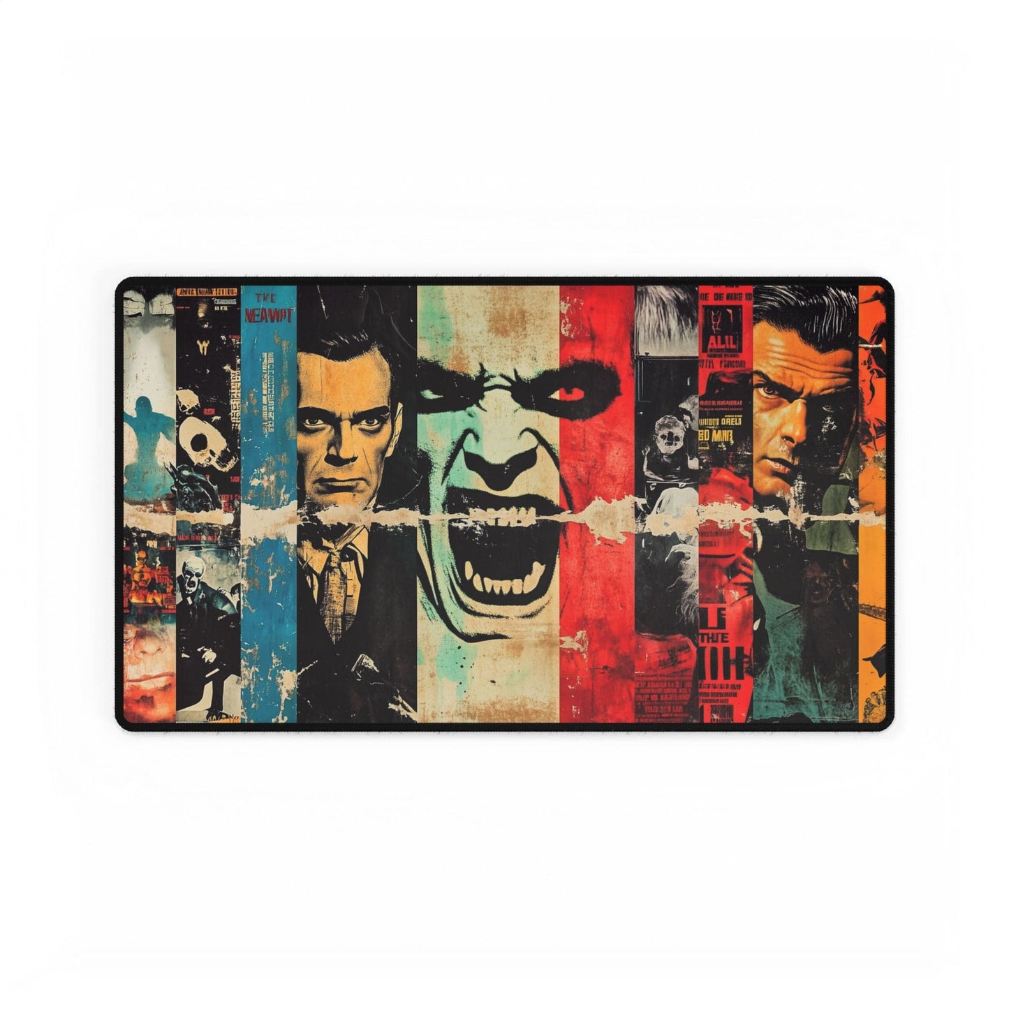 Vintage Horror Movie Desk Mat