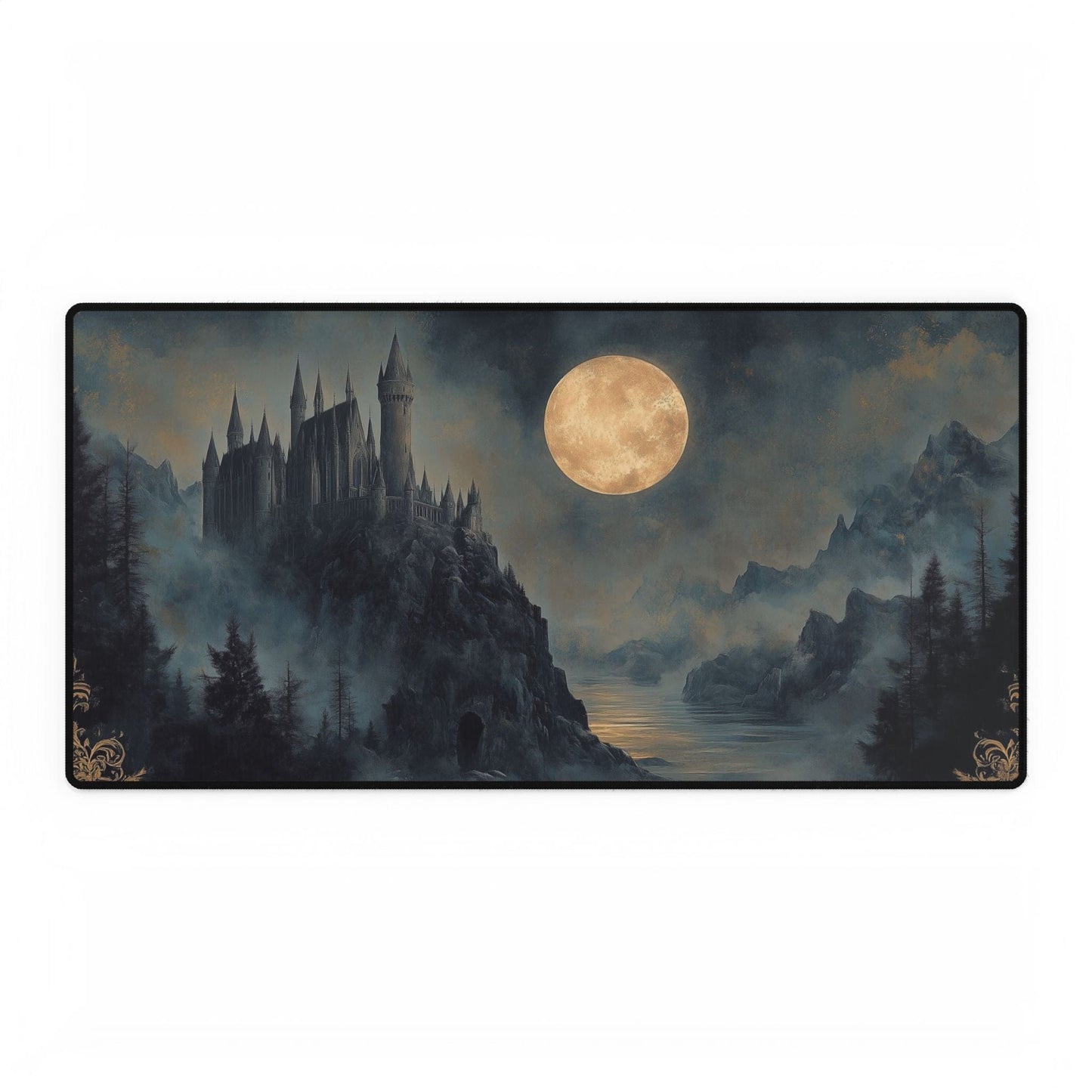 Castle Full Moon Desk Mat