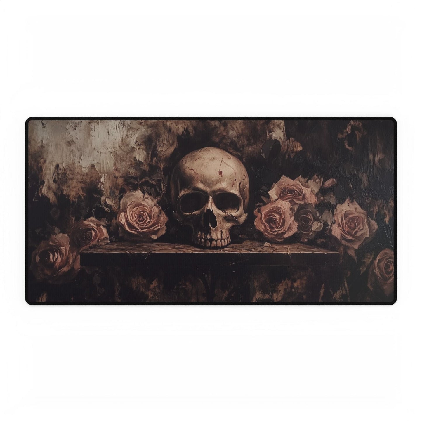 Skull and Rose Desk Mat