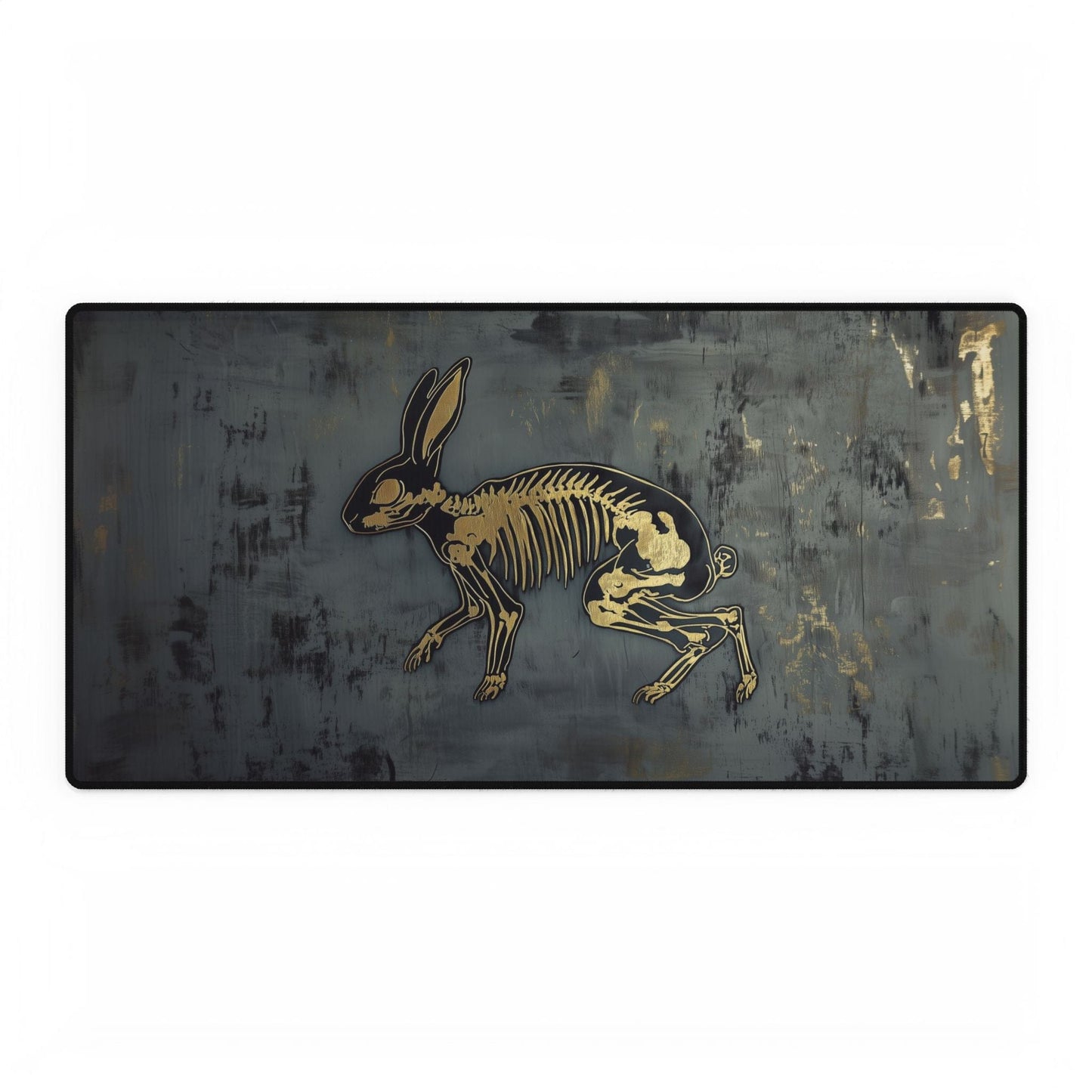 Rabbit Skeleton Desk Mat