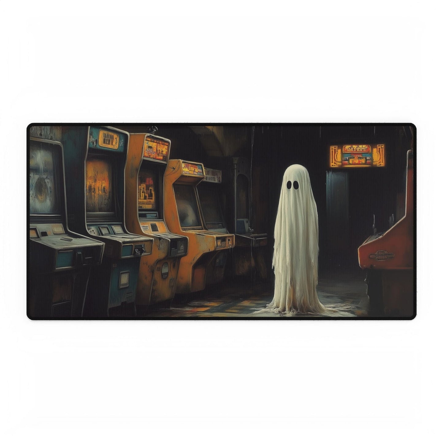Retro Arcade Ghost Desk Mat