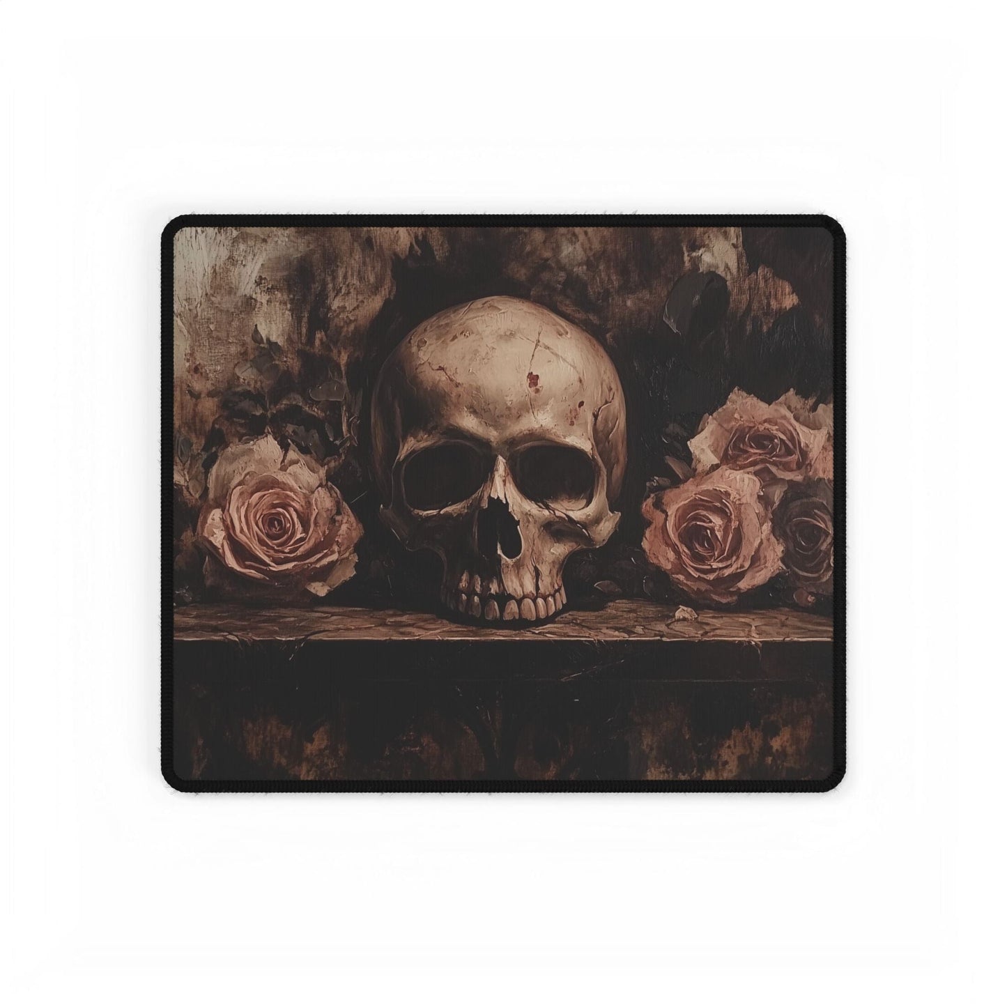 Skull and Rose Desk Mat