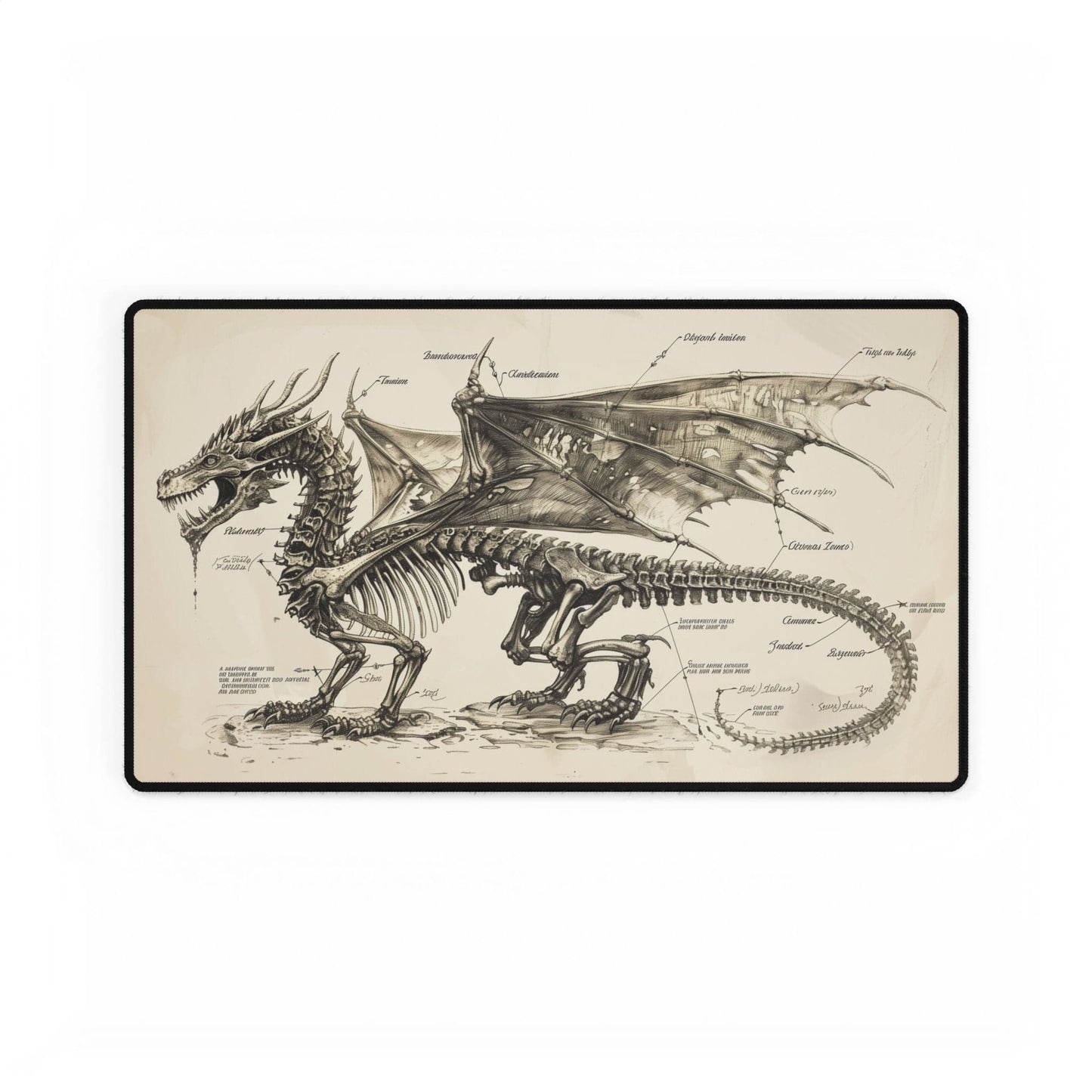 Dragon Skeleton Desk Mat