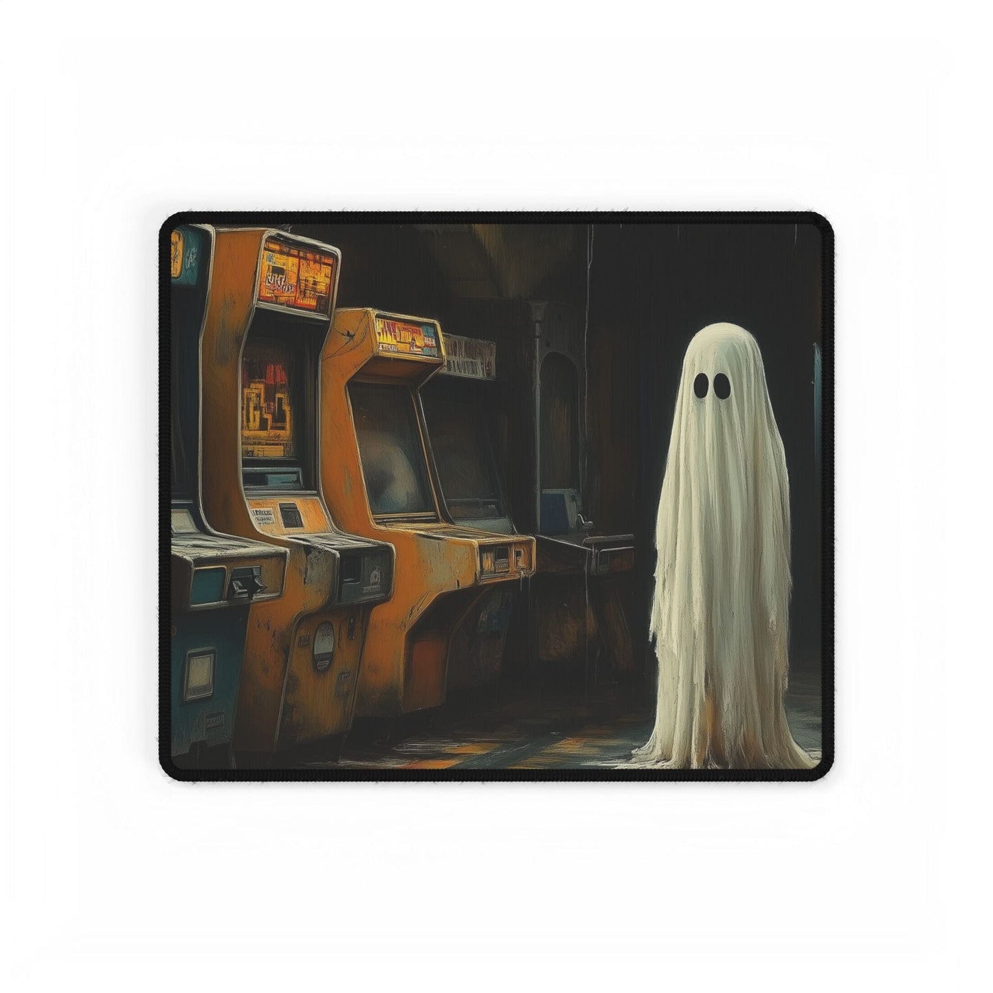 Retro Arcade Ghost Desk Mat