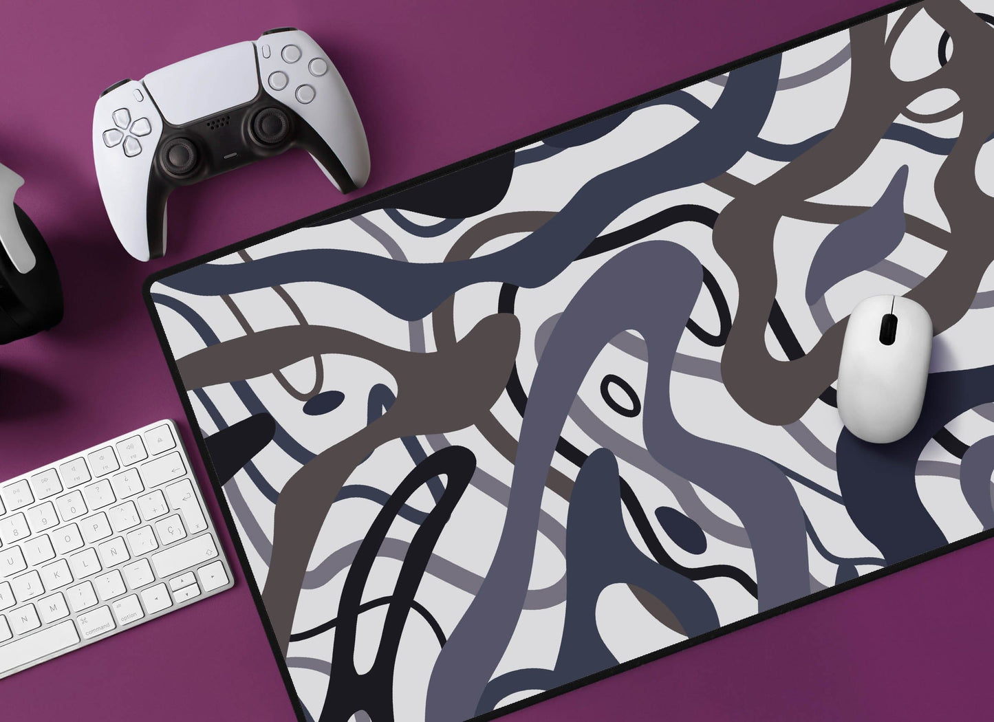 Flowing Lines Desk Mat