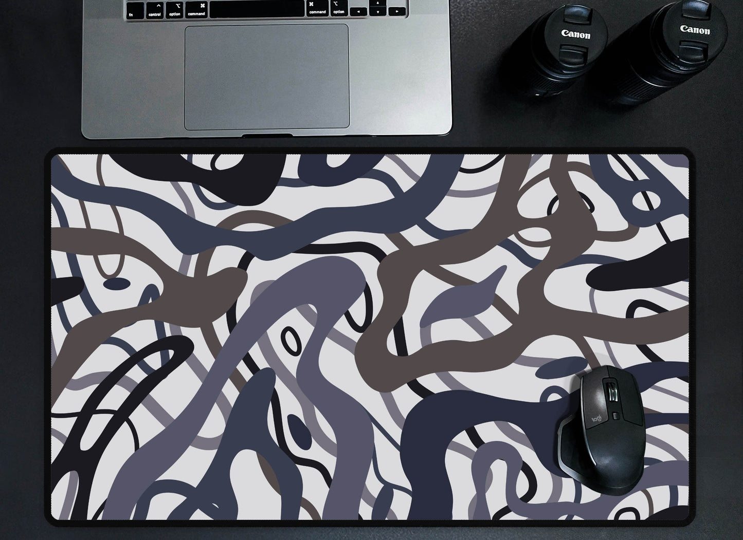 Flowing Lines Desk Mat