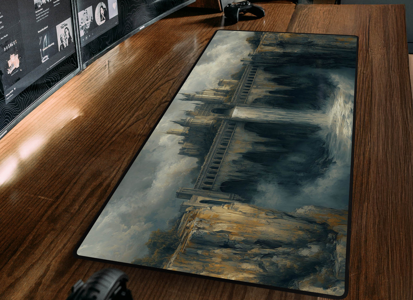 Castle & Waterfall Desk Mat