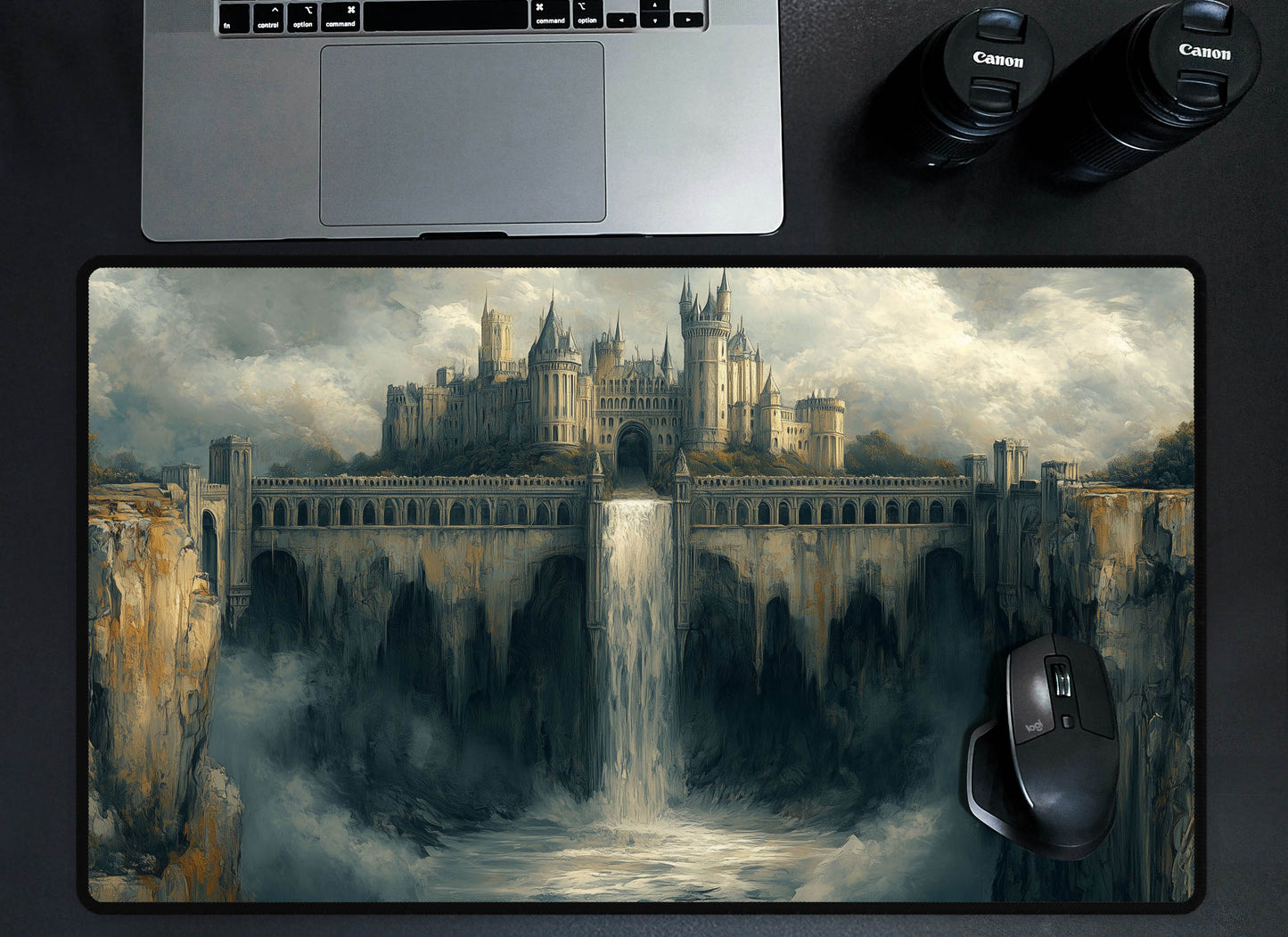 Castle & Waterfall Desk Mat