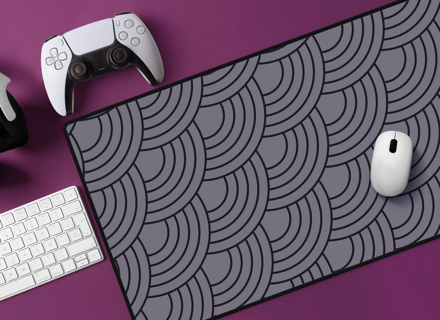 Wave Pattern Desk Mat
