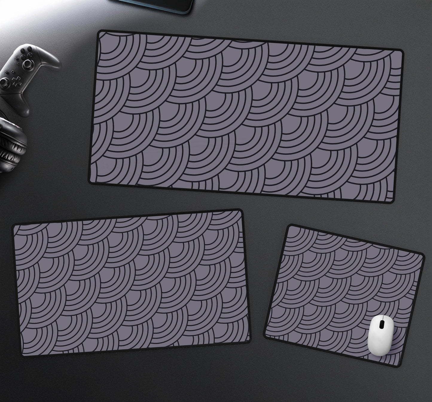 Wave Pattern Desk Mat