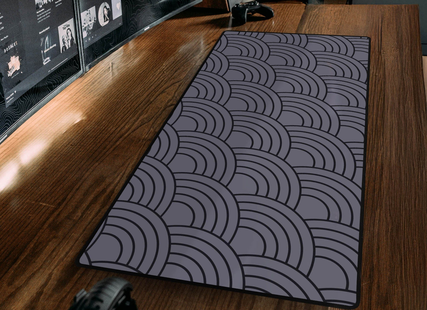 Wave Pattern Desk Mat