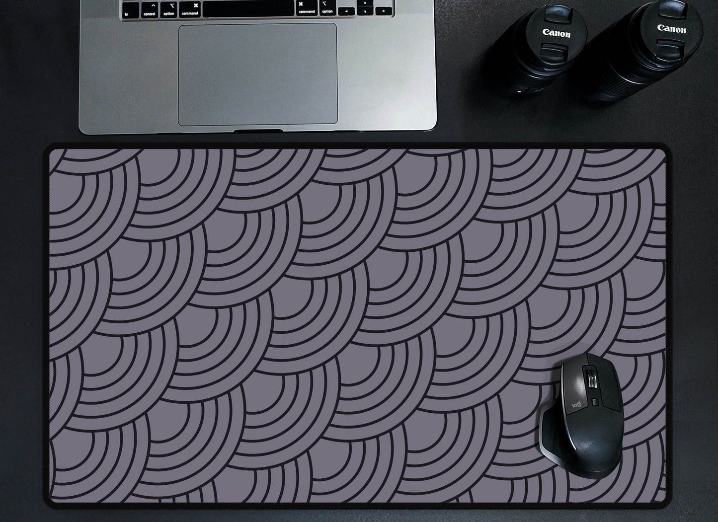 Wave Pattern Desk Mat