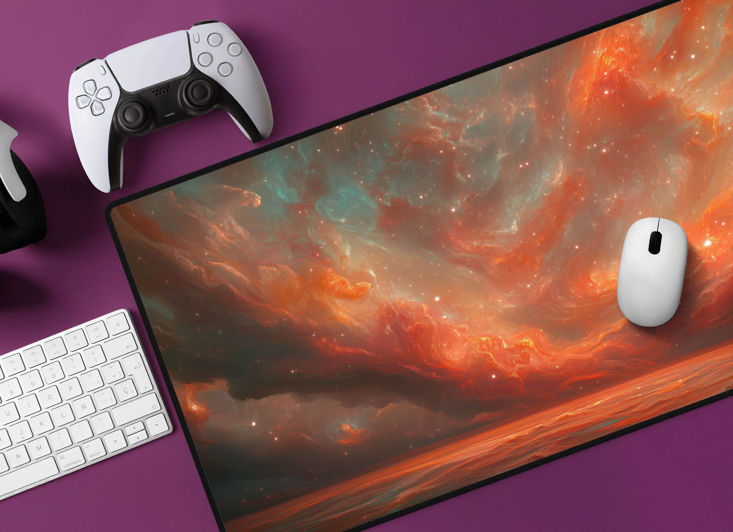 Cosmic Swirl Desk Mat