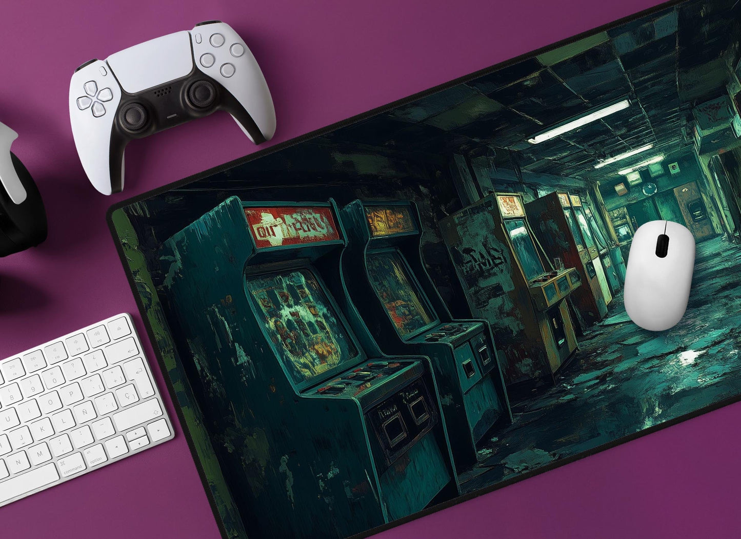 Haunted Arcade Desk Mat