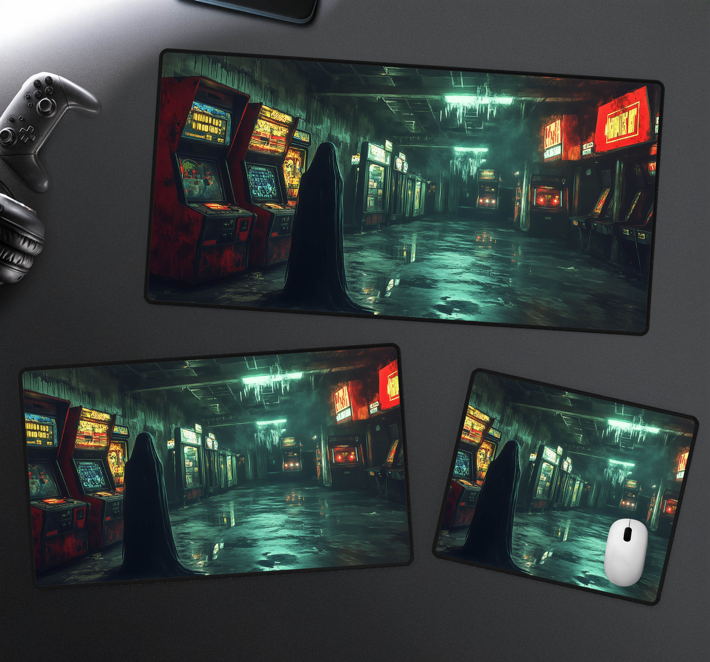 Haunted Arcade Desk Mat