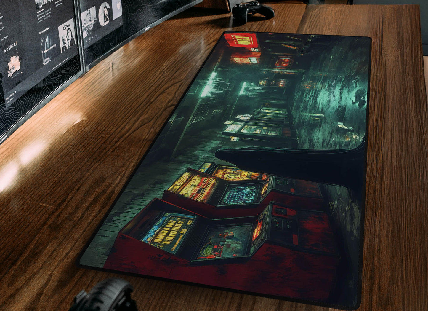 Haunted Arcade Desk Mat