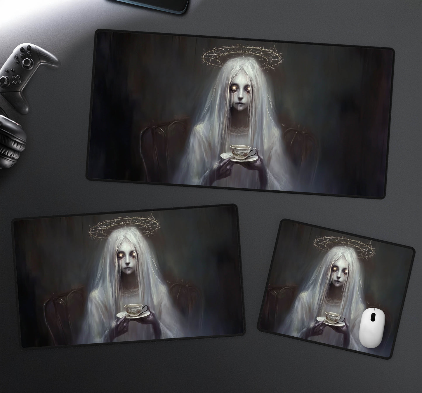 Ghost Desk Mat