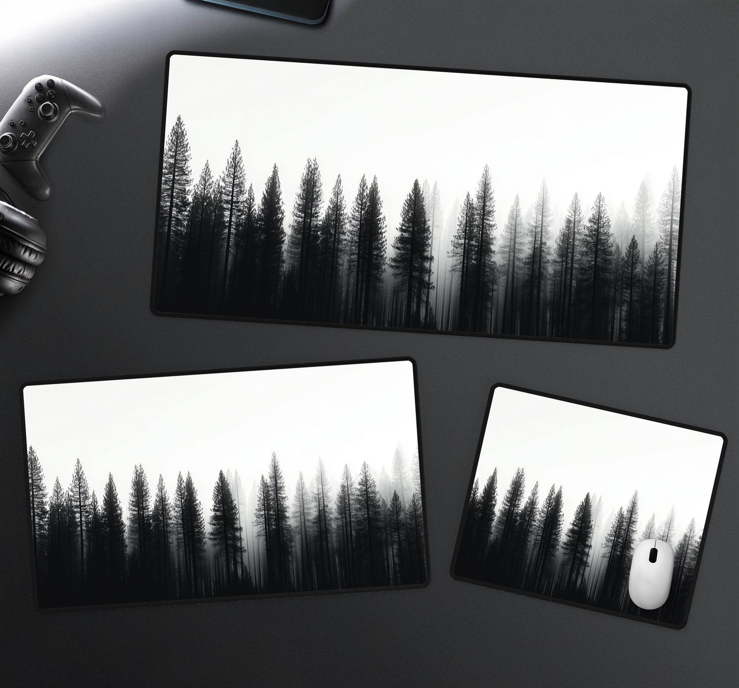 Misty Forest Desk Mat