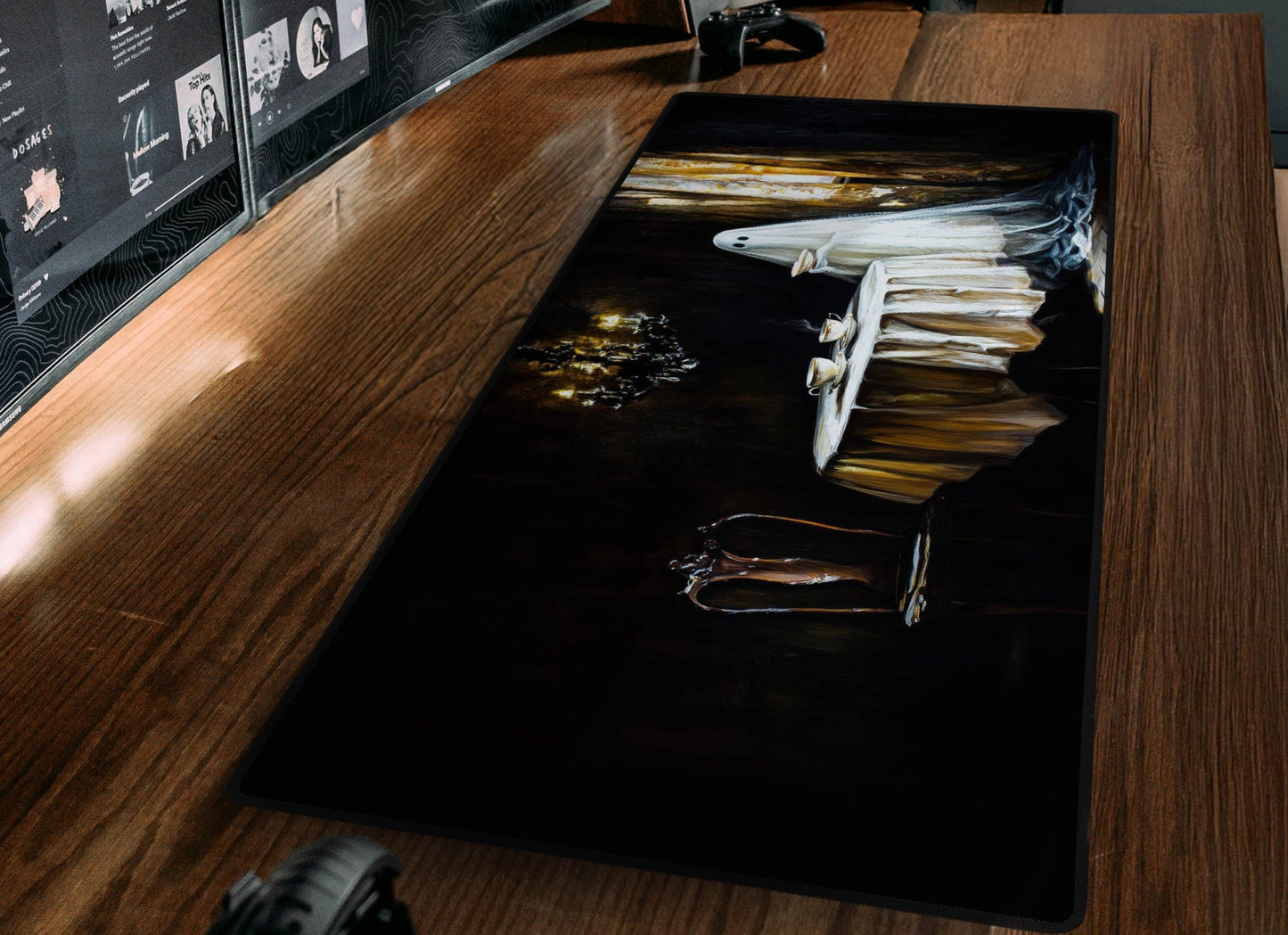 Ghostly Tea Desk Mat
