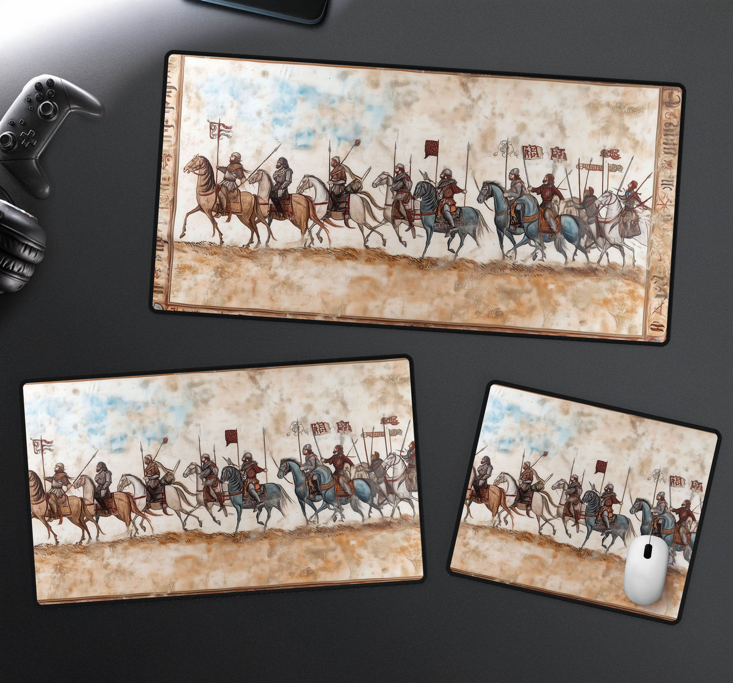 Historical Medieval Tapestry Desk Mat