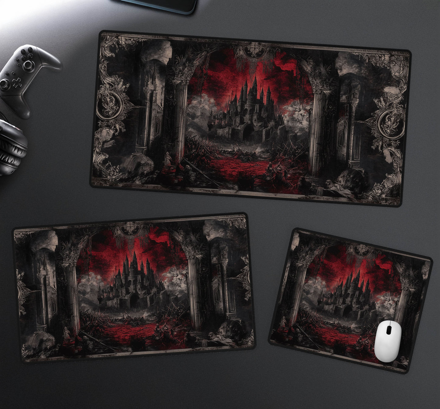 Dark Castle Tapestry Desk Mat