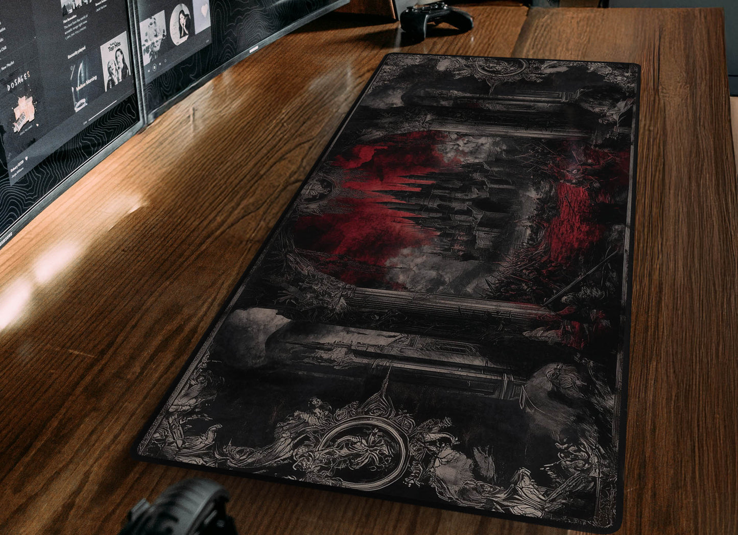 Dark Castle Tapestry Desk Mat