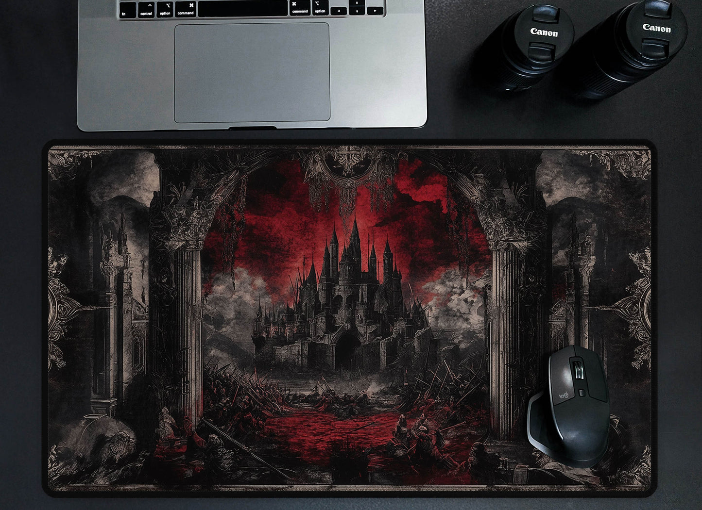 Dark Castle Tapestry Desk Mat