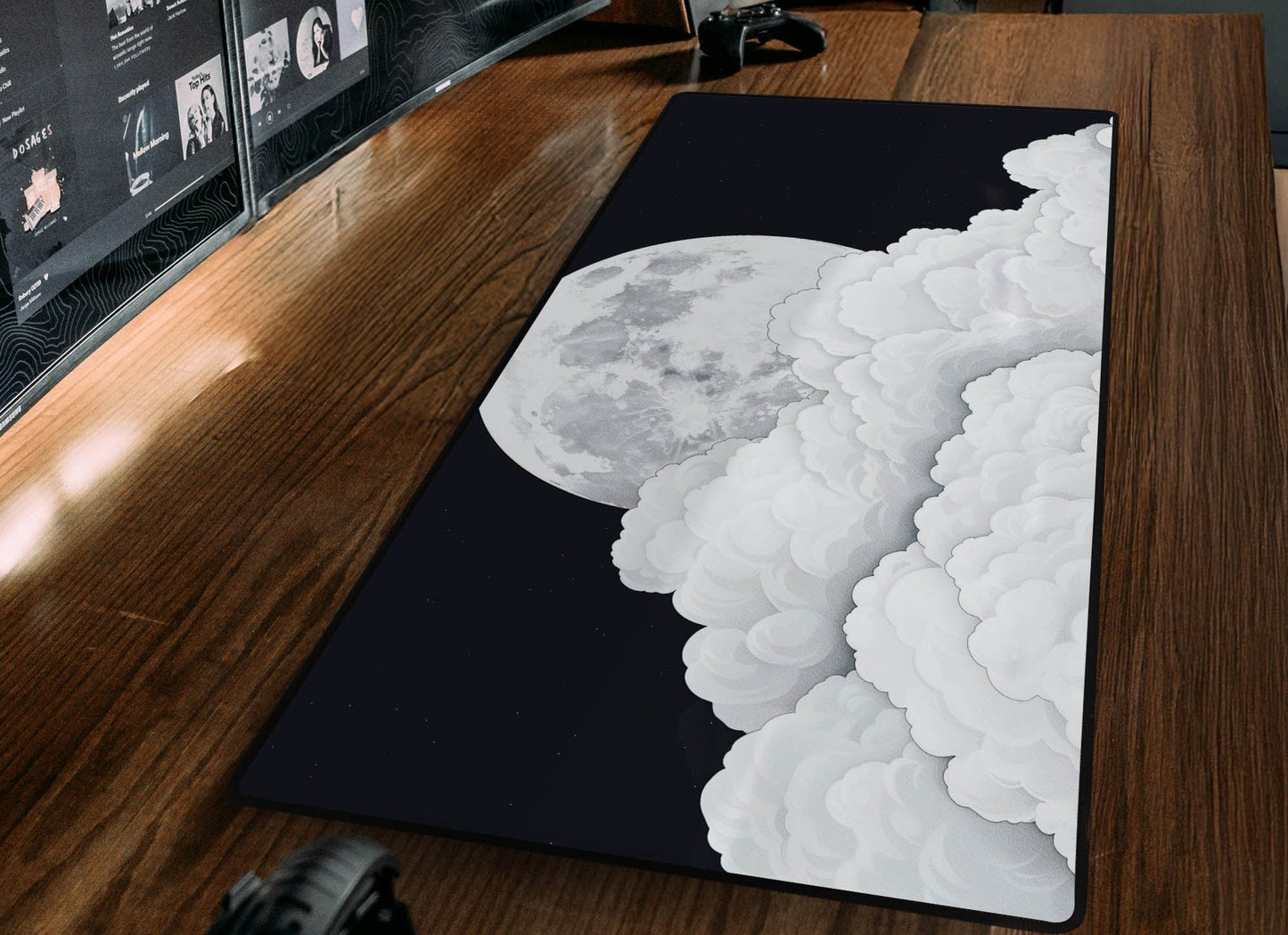 Cloud Moon Desk Mat