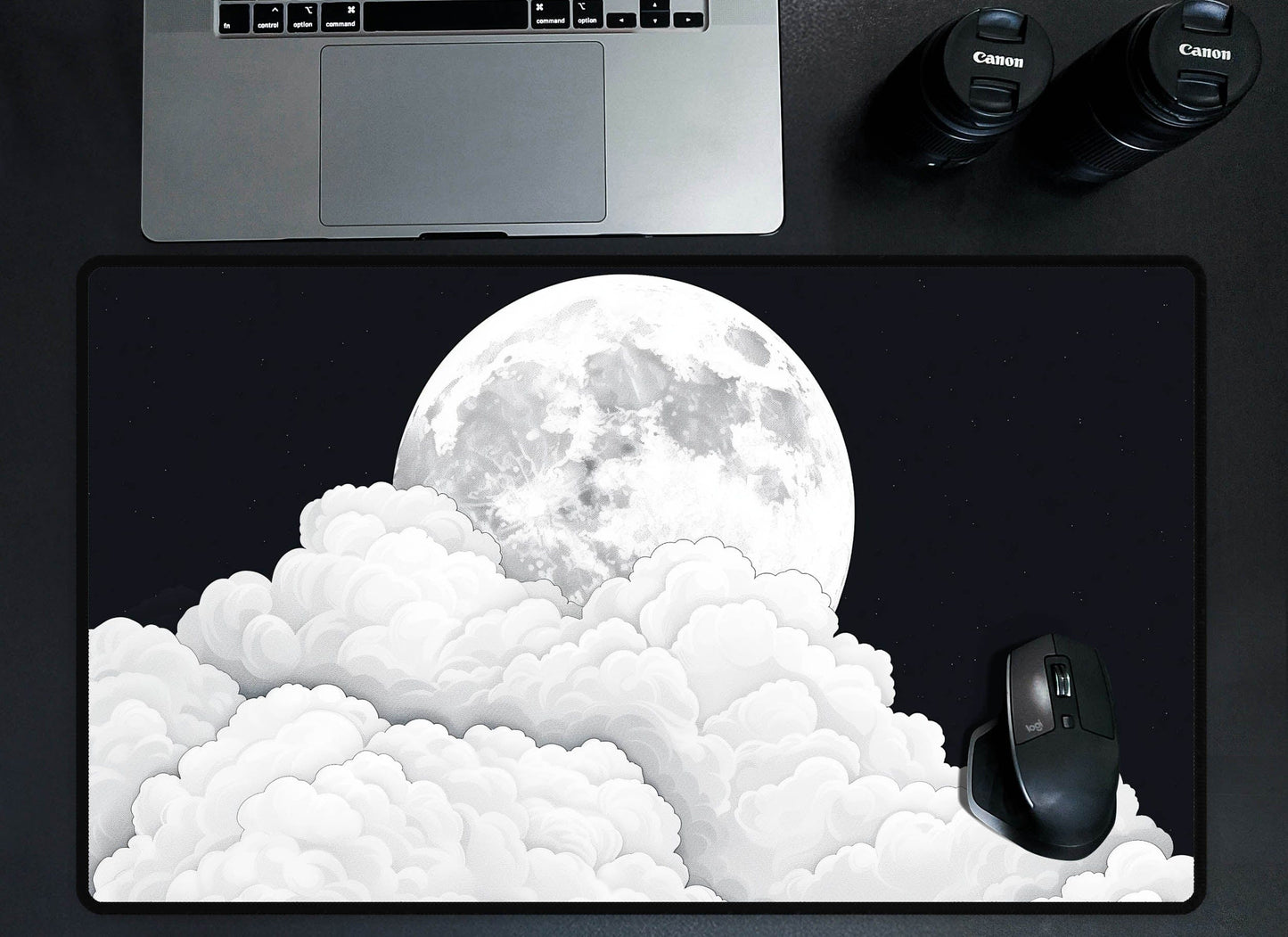Cloud Moon Desk Mat