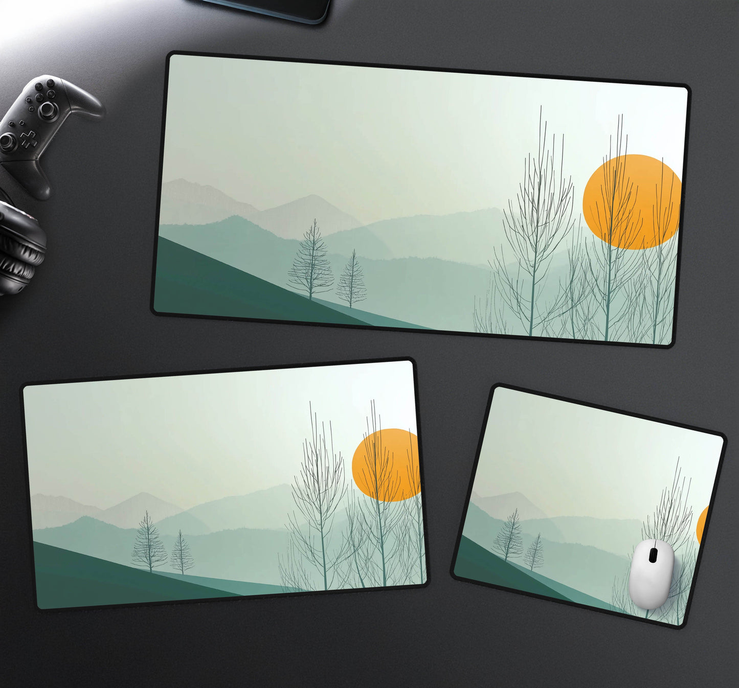 Serene Landscape Desk Mat