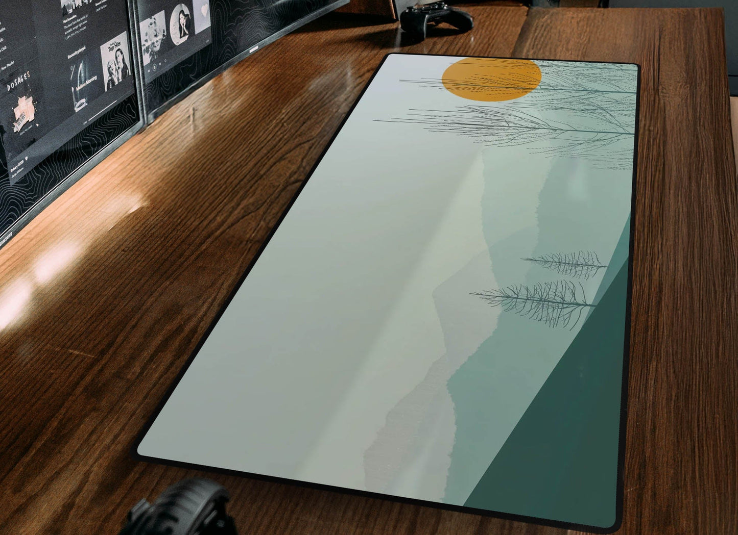 Serene Landscape Desk Mat