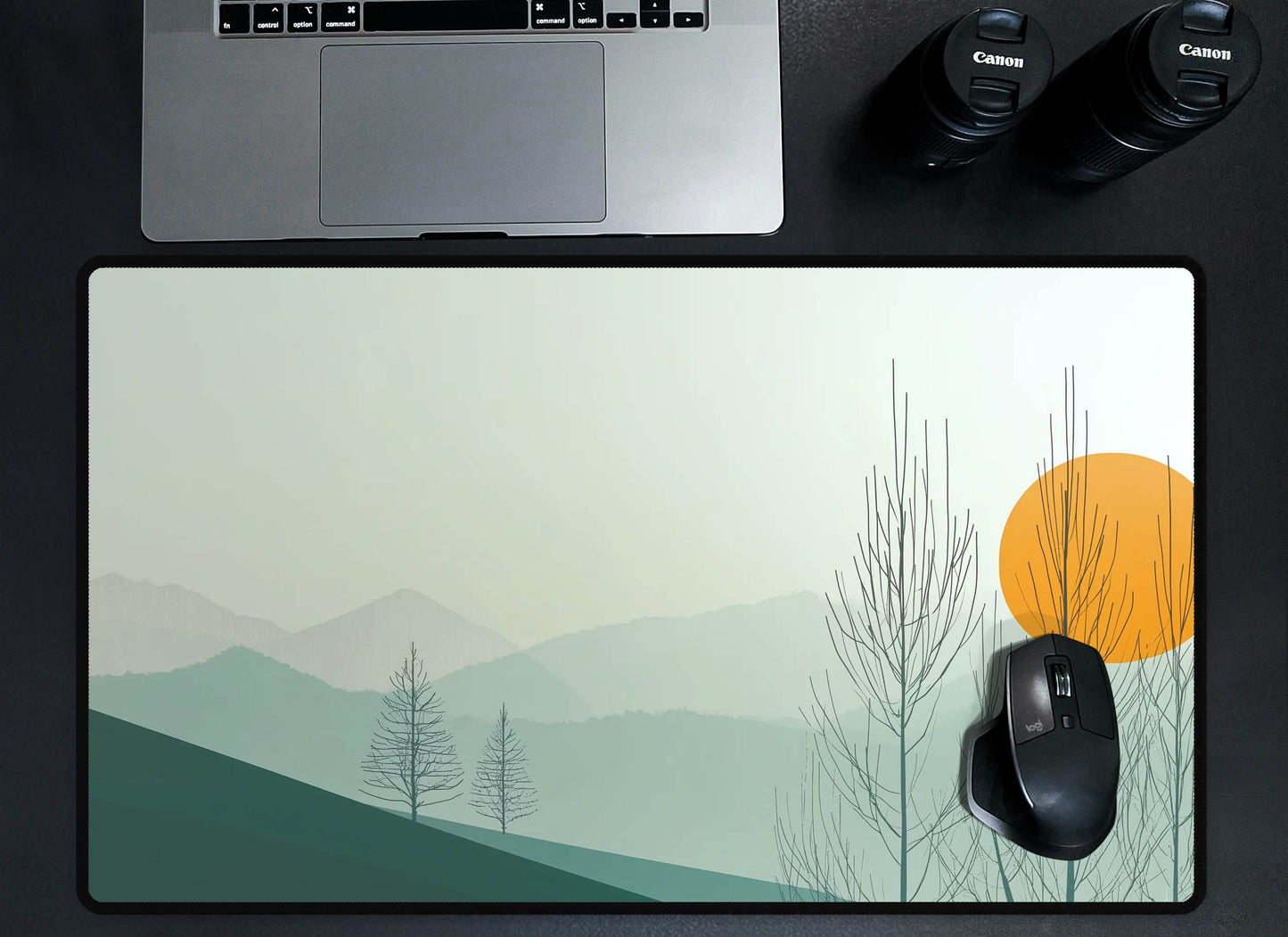 Serene Landscape Desk Mat