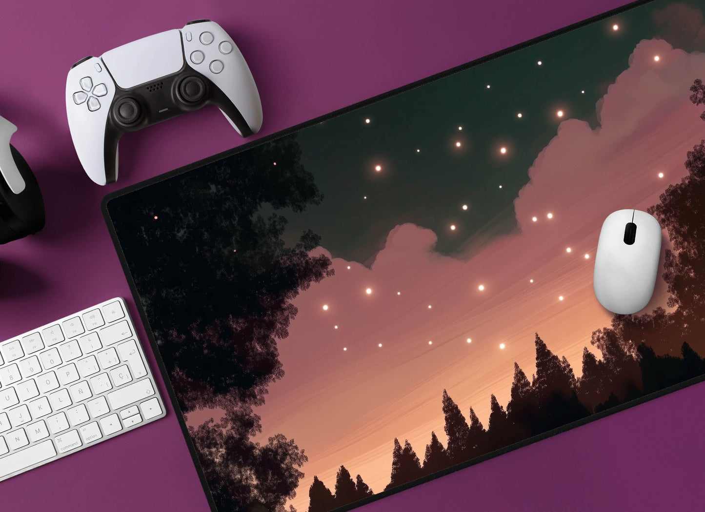 Night Sky Desk Mat